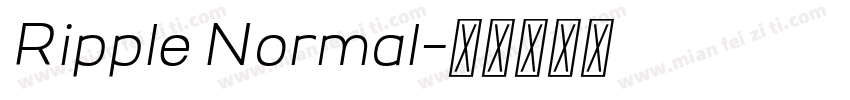 Ripple Normal字体转换